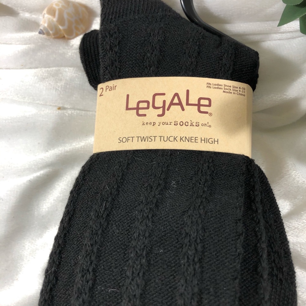 NWT 2 Pair—Legale Knee High Socks